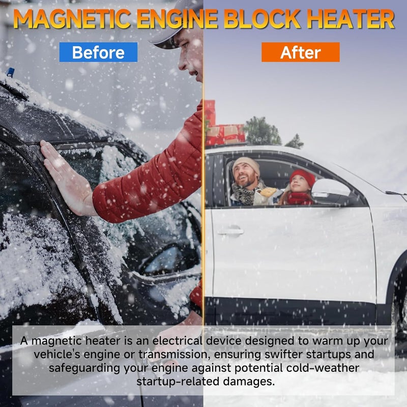WILDGEAR 1160 1160X Magnetic Engine Block Heater, 120V, 400W, compatible with a diverse array of vehicles, equipment, components, and more. - Image 4